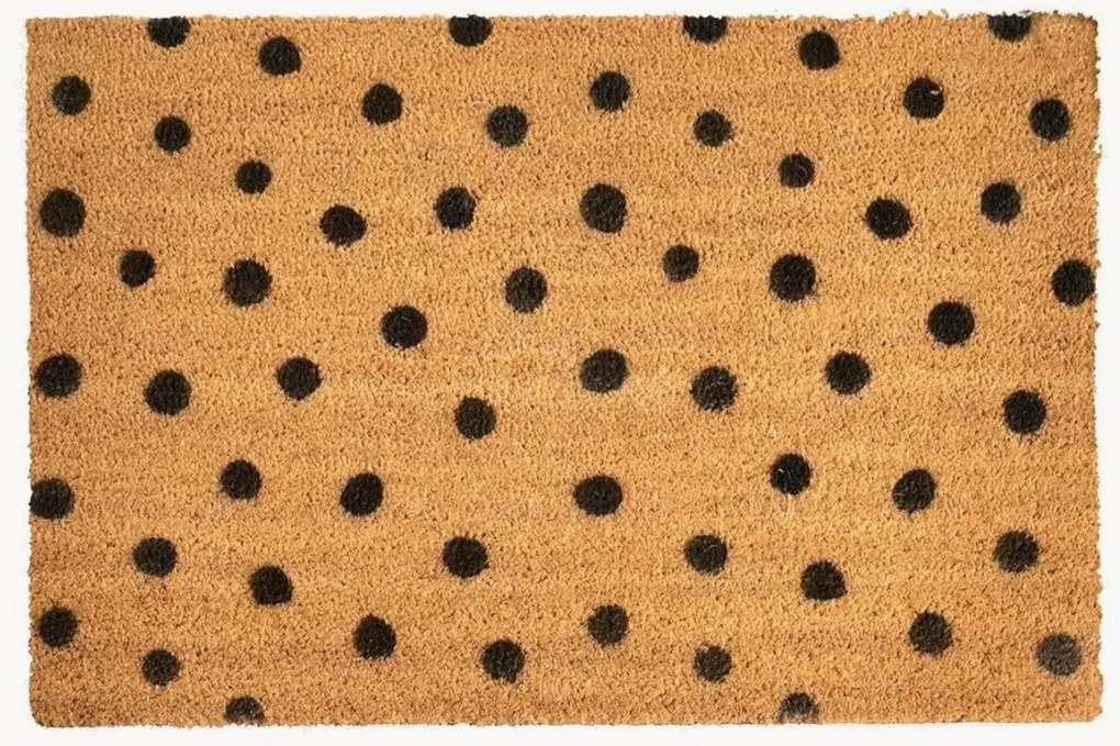 Handgemaakte kokos deurmat Dots