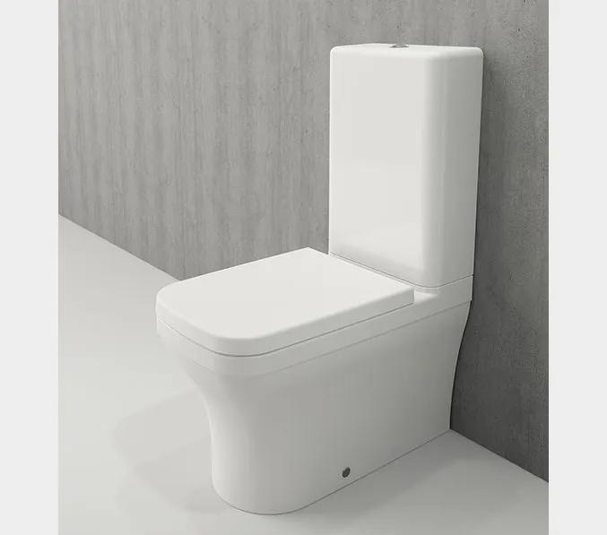Bocchi Scala Arch staande toiletpot glans wit met spoelbak