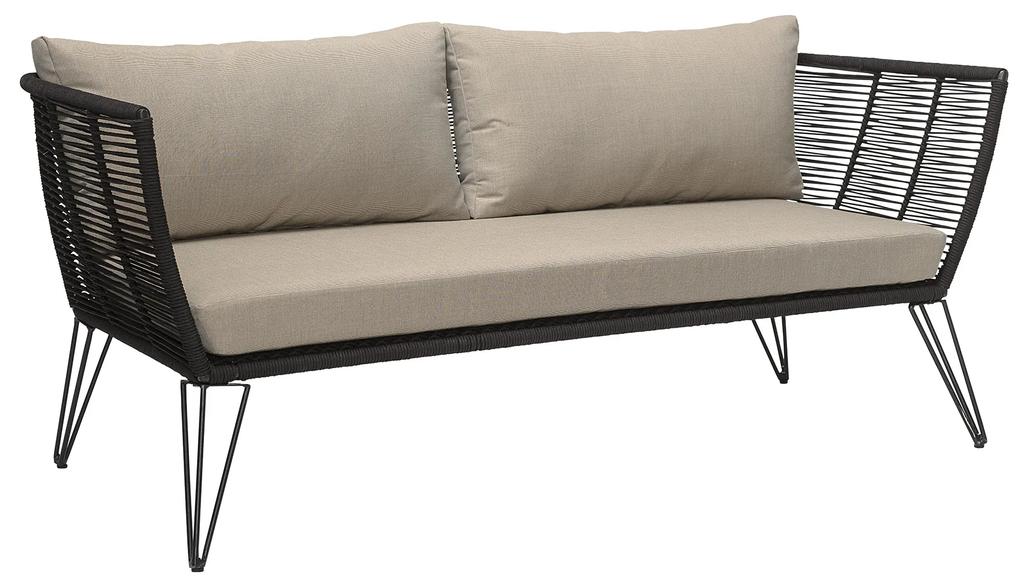 Bloomingville Mundo Sofa Zwart Metal - Metaal - Bloomingville - Industrieel & robuust