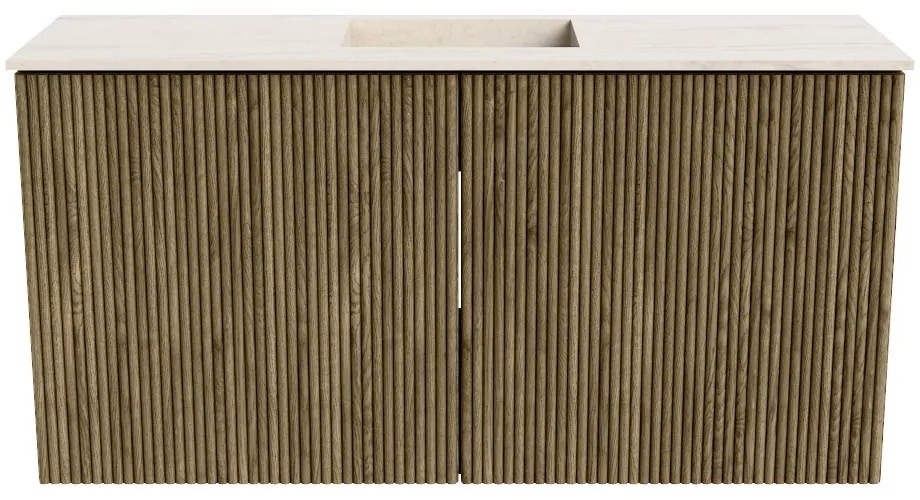 Mondiaz Joya DLux 80cm toiletmeubel dusk met wastafel faye midden 1 kraangat meli