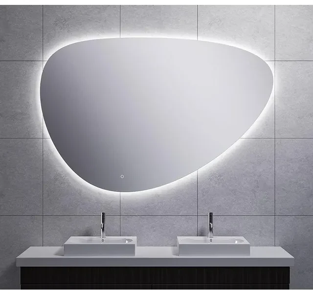 Wiesbaden Uovo spiegel ovaal met LED, dimbaar en spiegelverwarming 150 cm 38.4169