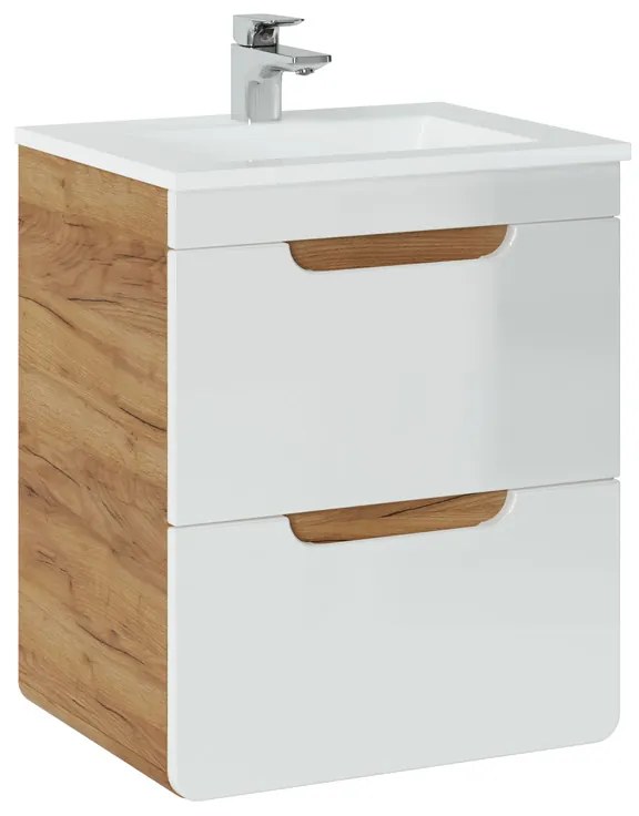 Comad Aruba White 824 FSC onderkast 50cm eiken/wit