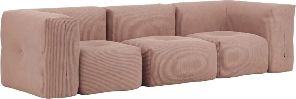 Soft Zitzak Indoor 3 Seater - Corduroy Rose