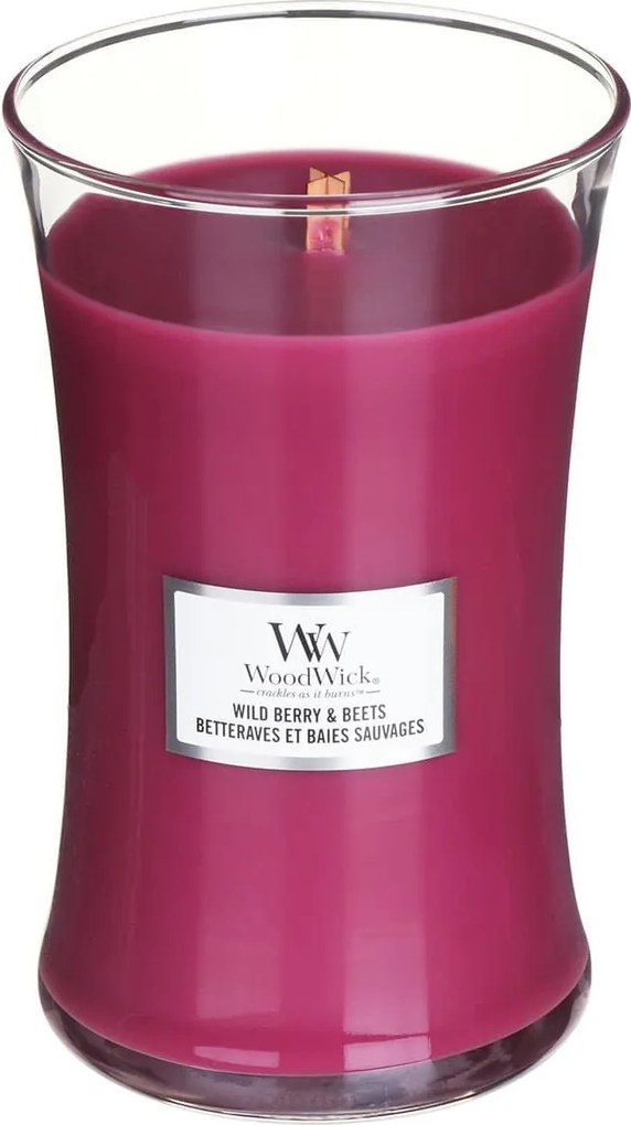 WoodWick geurkaars - Large Hourglass - Wild Berry &amp; Beets