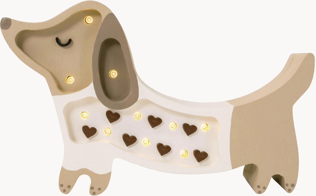 Handgemaakte LED-kinderlamp Puppy Mini met timerfunctie en afstandsbediening, dimbaar