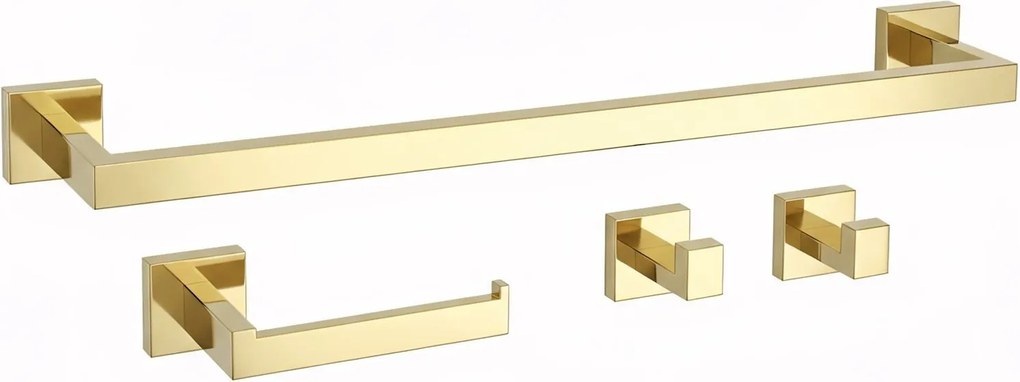 Badkameraccessoireset Rio Gold 4-delig
