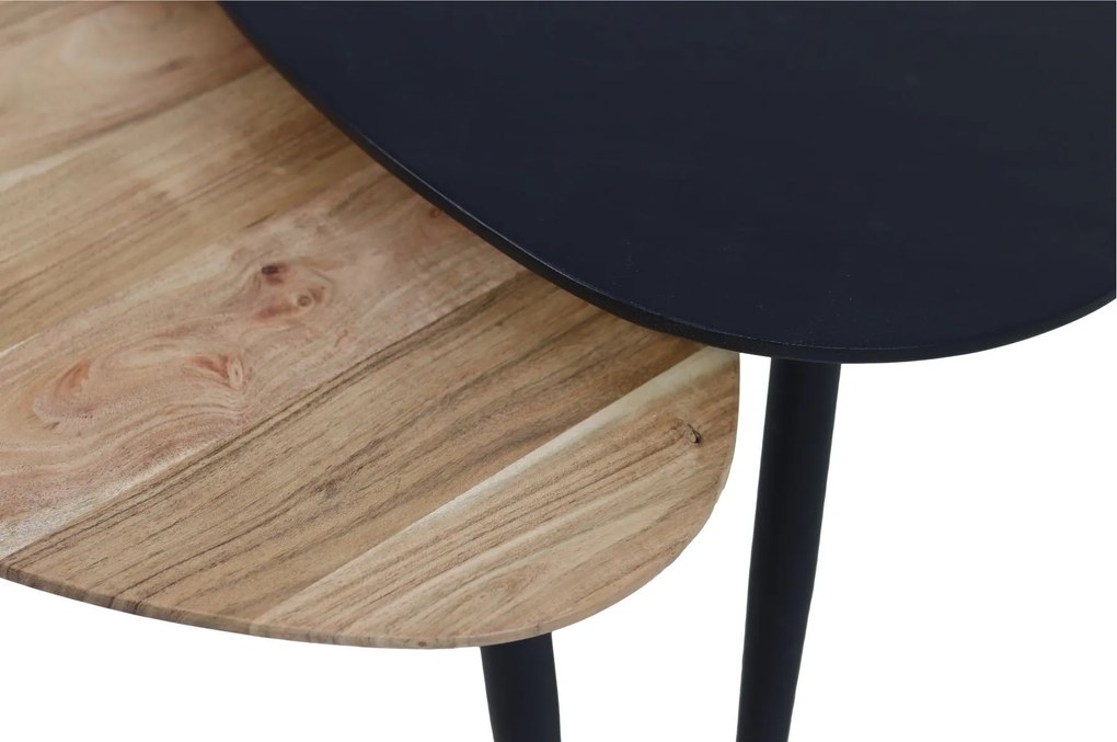 Modern Salontafel Peso set van 3 Bruin