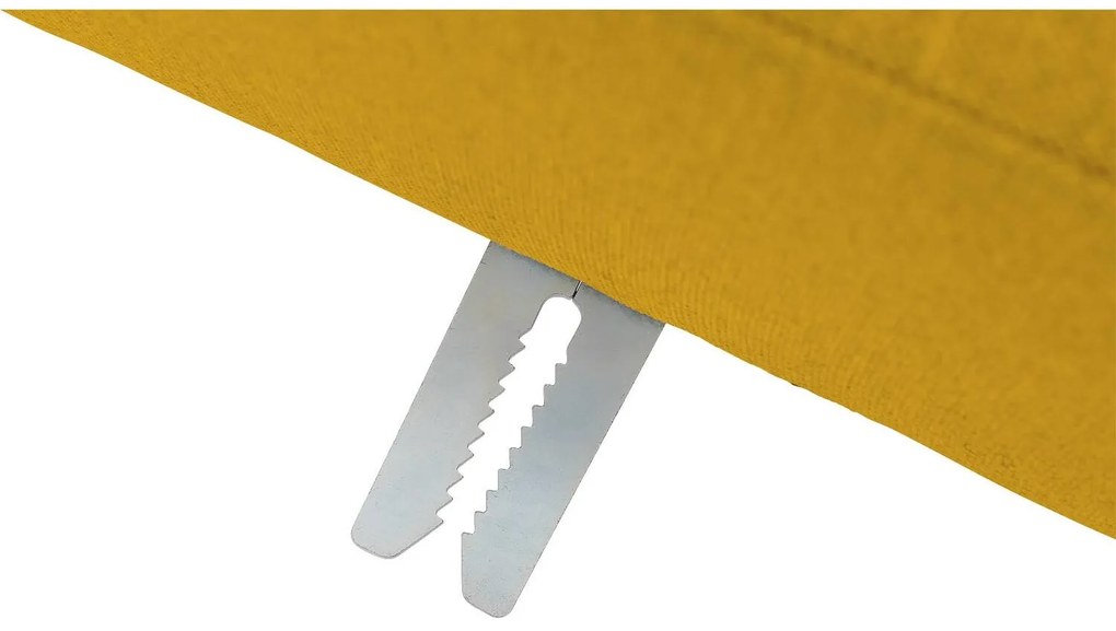 Goossens  Key West geel, stof, 3-zits, modern design met ligelement rechts