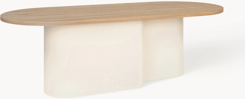 Ovale salontafel Looi van hout