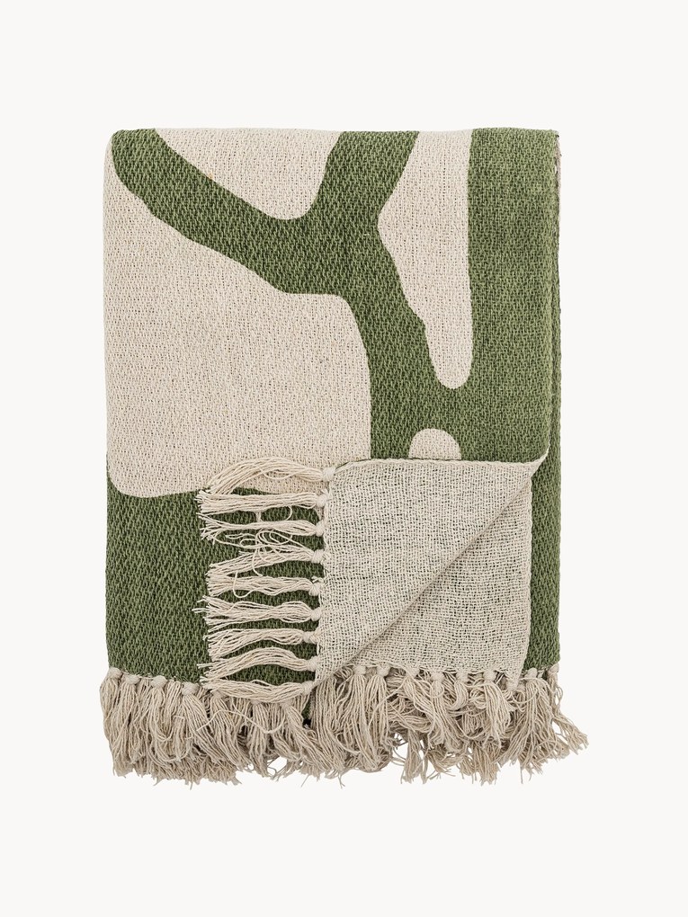 Plaid Dalmine met franjes