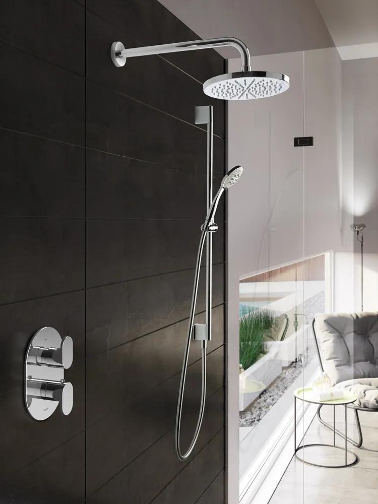 Hotbath Get Together IBS5ACR inbouwdouche met 30cm plafondbuis en glijstang chroom