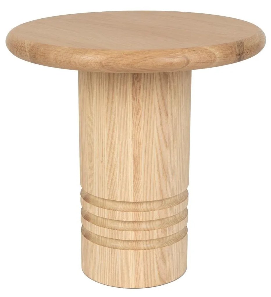 Zuiver - Chunk Bijzettafel Rond 45 Cm Hout - Beige