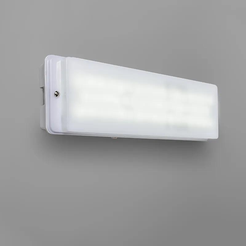 Wandlamp nooduitgang incl. LED IP65 - Emergency 2 Industriele / Industrie / Industrial IP65 Binnenverlichting Lamp