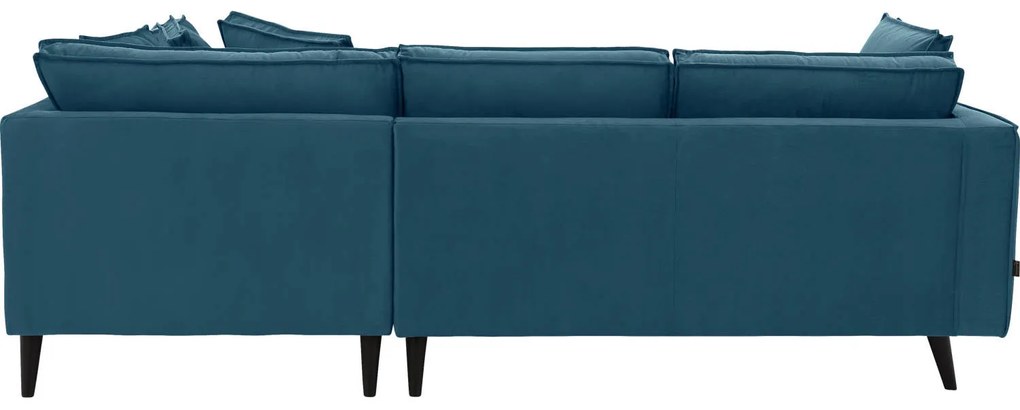 Goossens Bank Suite blauw, stof, elegant chic