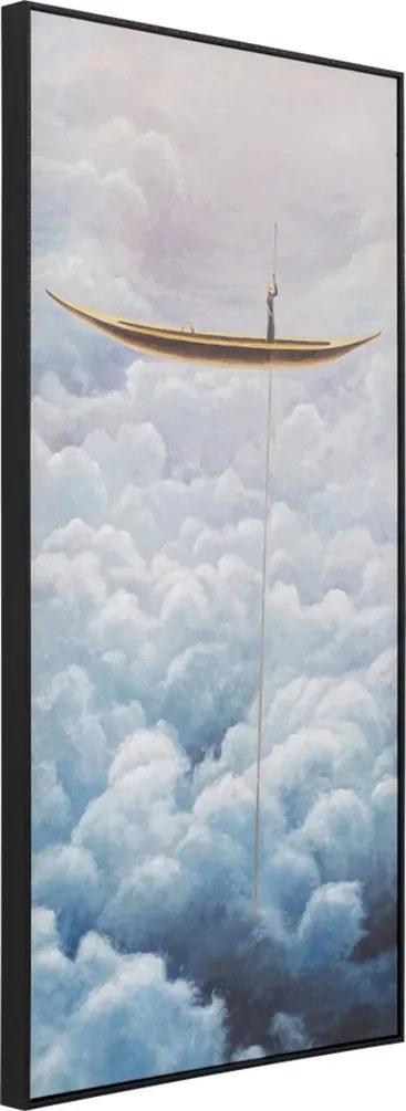 Schilderij Wolken En Boot