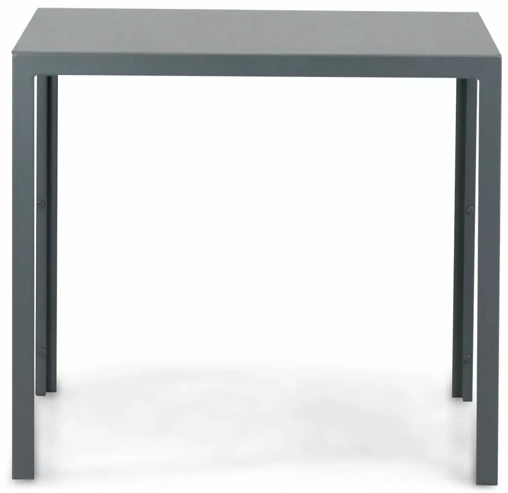 Dining Tuintafel vierkant 85 x 85 cm Aluminium Grijs Venustas
