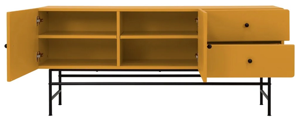 Tenzo Cocktail Modern Dressoir Mustard - 158x40x68cm.