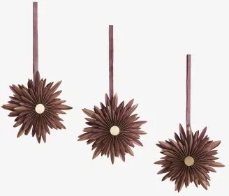 Set Van 3 Kerstversieringen Van Livois-papier Kastanje Bruin - Sklum