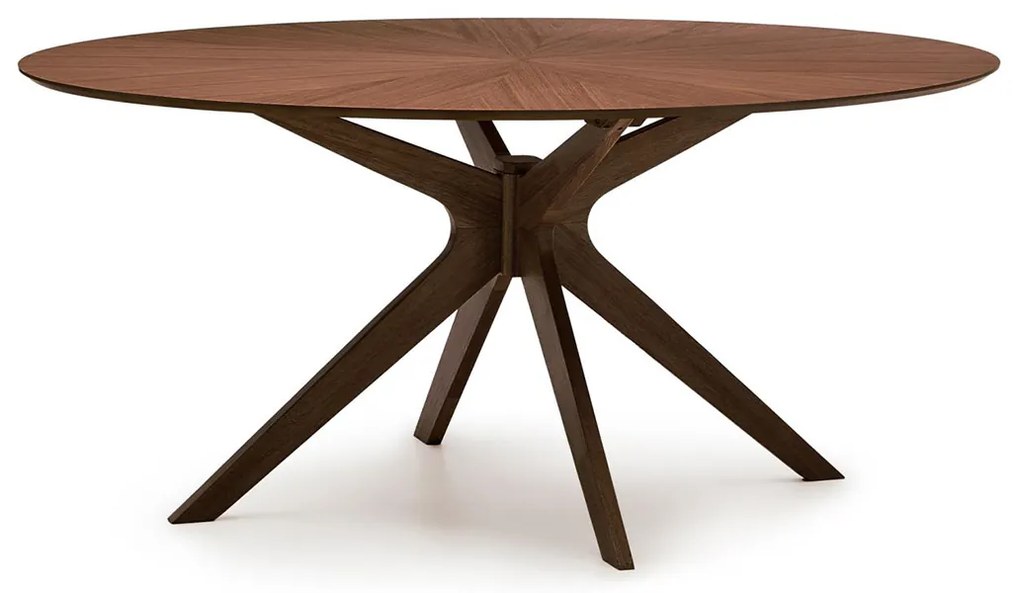 Kave Home Naanim Ovale Eettafel Walnootfineer 180 X 110 Cm - 180 X 110cm.