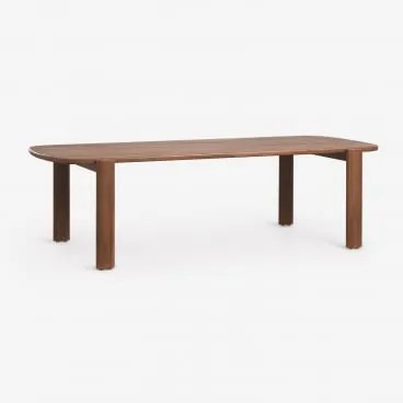 Rectangulaire Tuin Tafel 260x115 Cm Van Acaciahout Vetra Donker Acaciabruin - Sklum