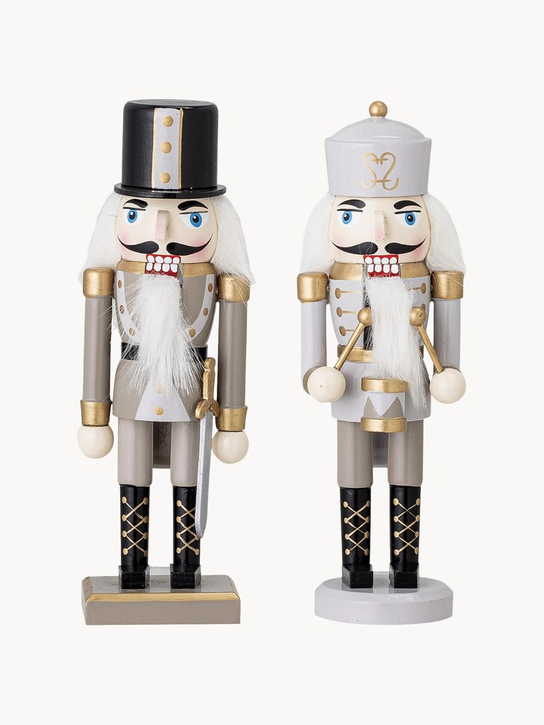 Decoratieve figuren Nutcracker, set van 2