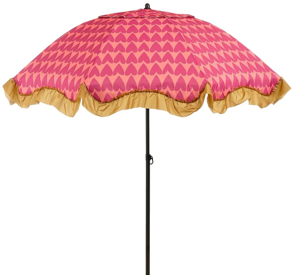 Edelman Mitchell parasol hart roze - Ø220 x 238 cm