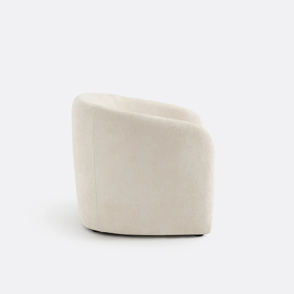 Fauteuil in fijne chenille, LANDINE