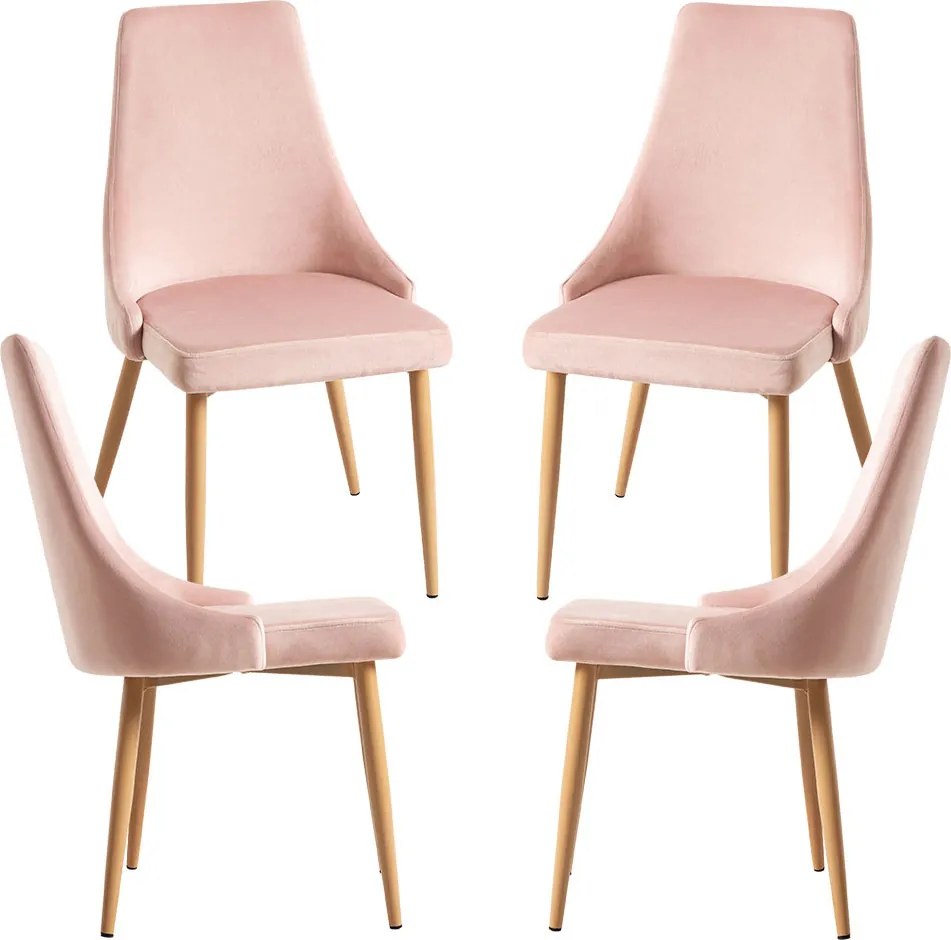 Set 4 Stoik Wood Stoelen