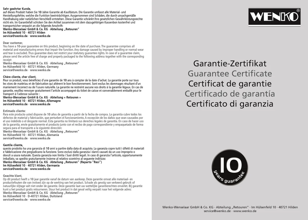 Wenko Orea turbo-loc handdoekring RVS glans