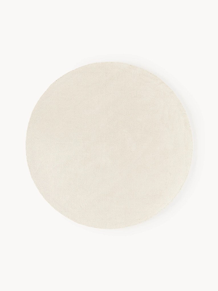Rond katoenen vloerkleed Lora, handgeweven