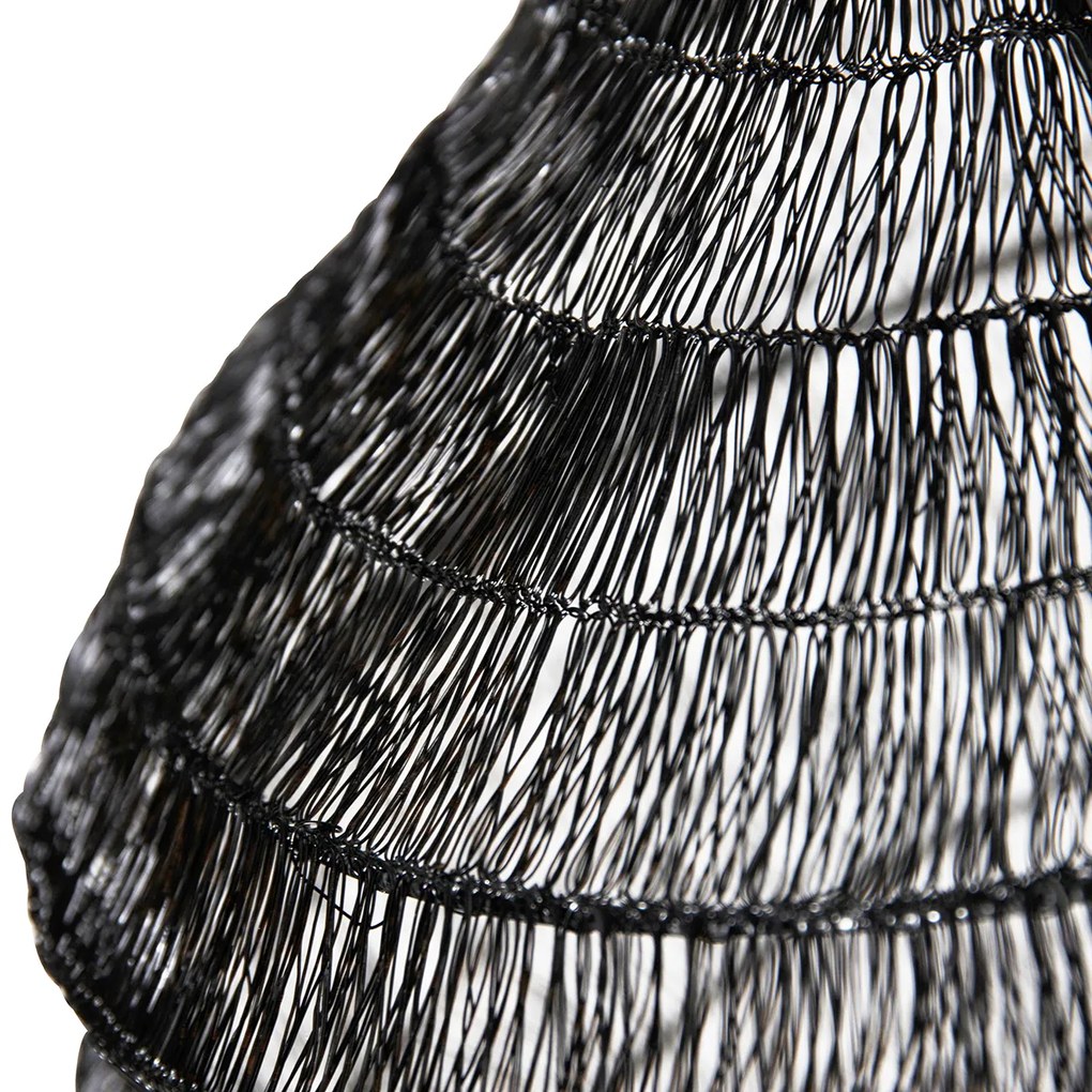 Oosterse hanglamp zwart 45 cm x 40 cm - Vadi