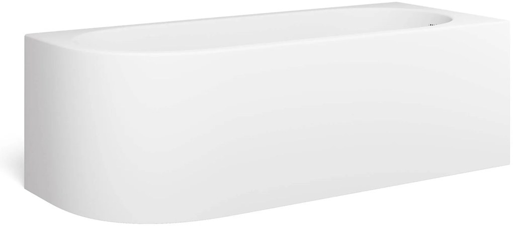 Looox Cool Corner Bad rechts 170x70cm Mat Wit