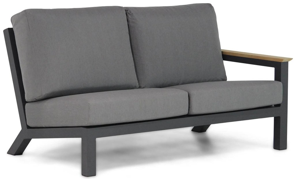 Dining Loungeset 5 personen Aluminium/teak Grijs 4 Seasons Outdoor Capitol/Lifestyle