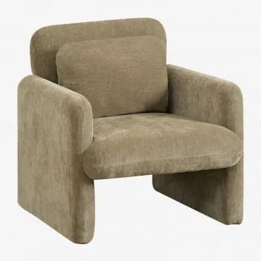 Fauteuil In Chenille Jeison Groen – Salie - Sklum