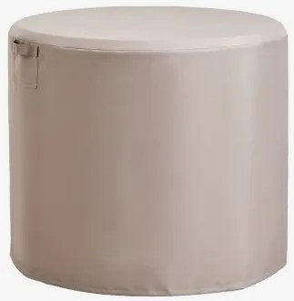 Beschermhoes Voor Ronde Tuintafel Otley Tapioca Beige & Ø105 Cm - Sklum