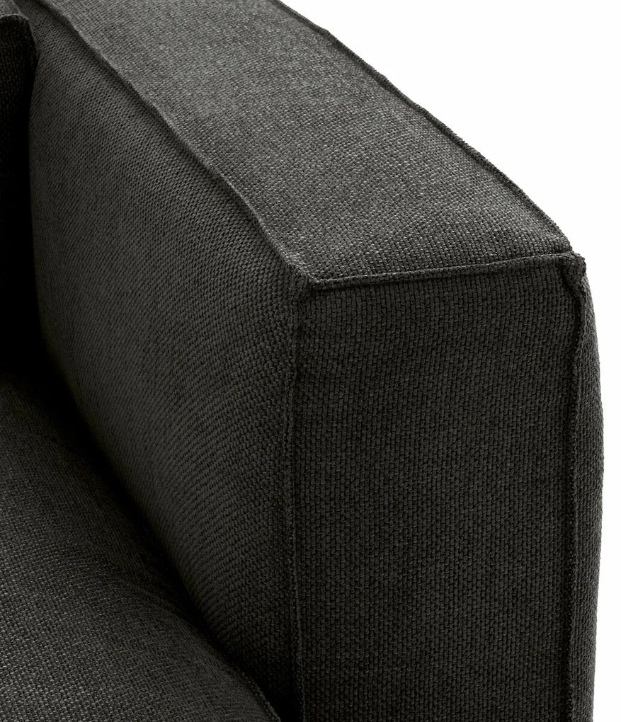 Modulaire longchair getextureerde stof, Seven