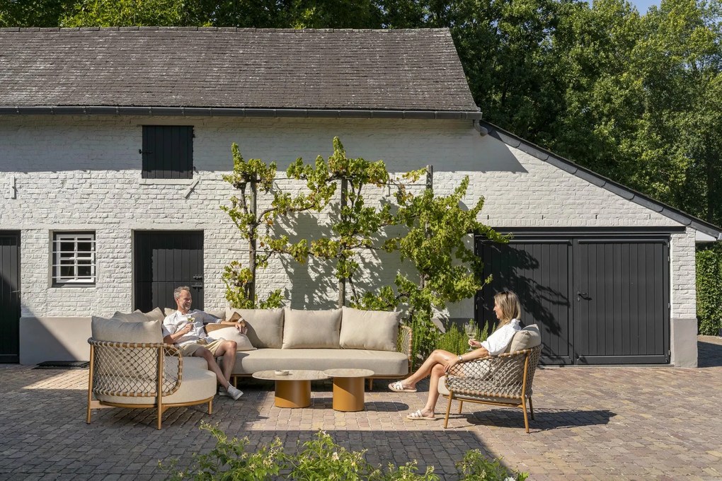 4 Seasons Outdoor Martinique loungestoel amber SALE Loungestoel beige weerbestendig