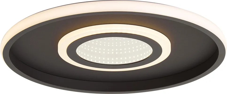 Moderne plafondlamp zwart incl. LED 3-way switch - Frini