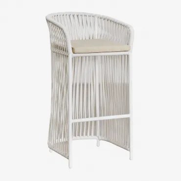 Pakket Van 2 Sophie Hoge Krukken ↑75 Cm & Gardenia Wit - Sklum