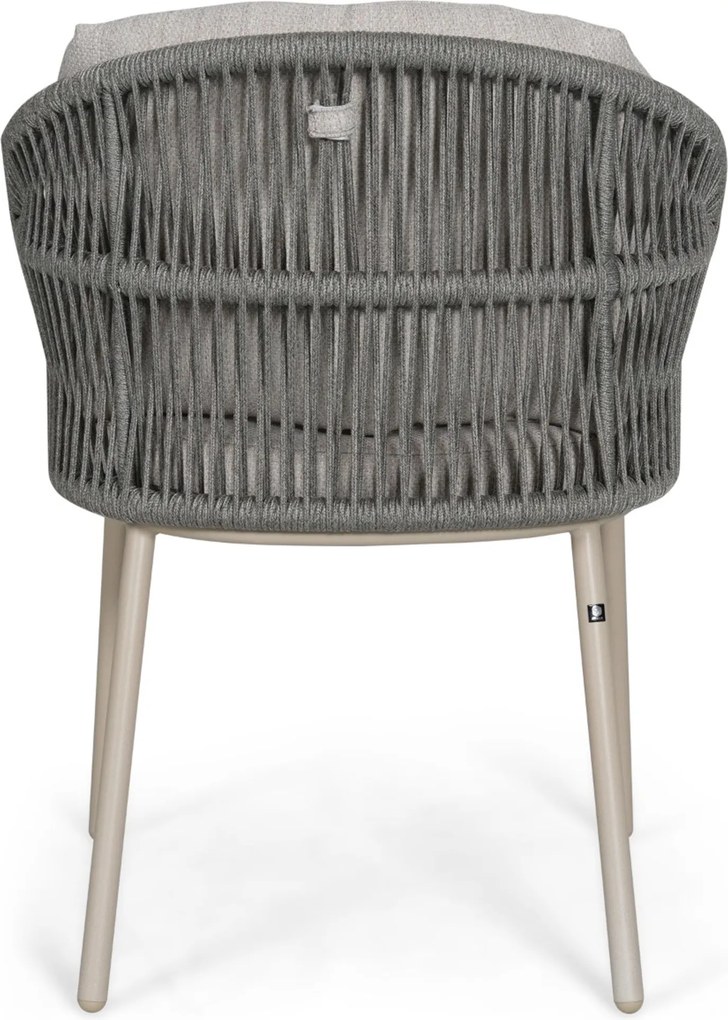 Tuinset Ronde Tuintafel 6 personen 180 cm Rope Zand/Beige  Santika Furniture Santika