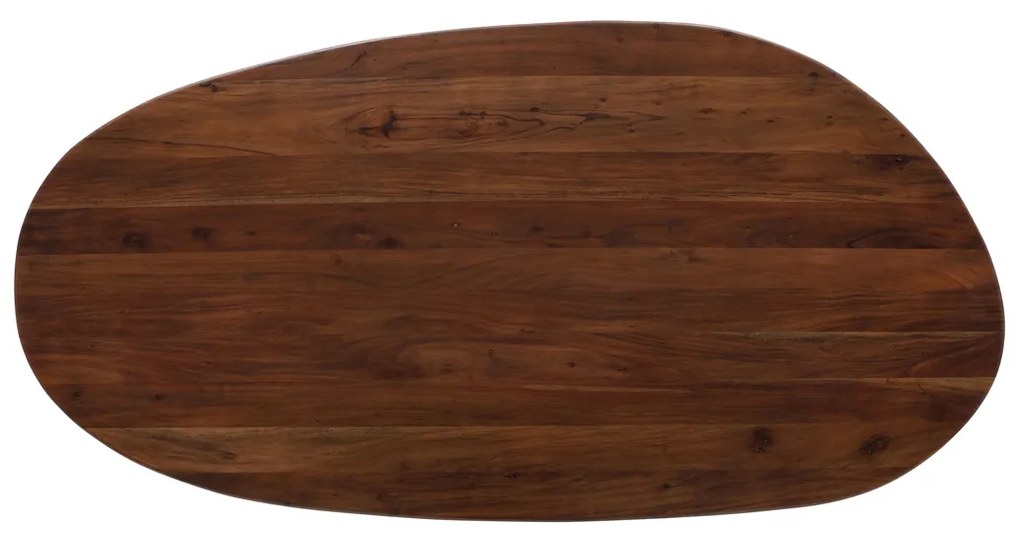 BePureHome Roundly Organische Eettafel Walnoot - 200 X 100cm.