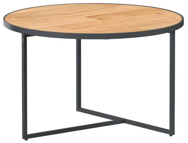 4 Seasons Outdoor Strada bijzettafel Ø 55 cm - H 45 cm SALE Bijzettafel   houtkleur weerbestendig