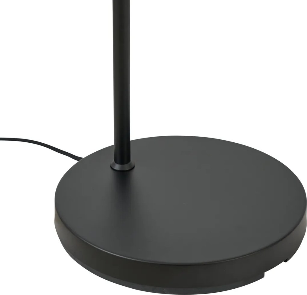 Hotel Chique vloerlamp zwart en goud met groen glas - Zuzanna