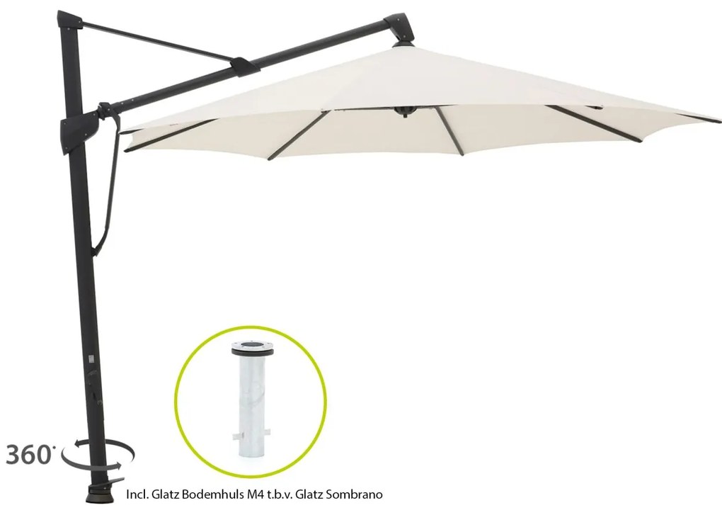 Glatz Sombrano S+ Easy zweefparasol ø 350cm