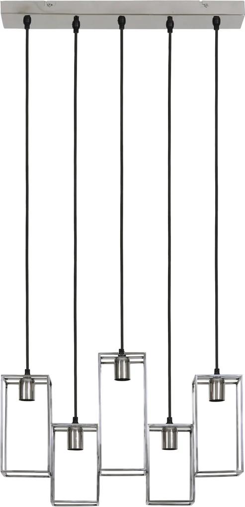 Hanglamp MARLEY - nikkel 5L