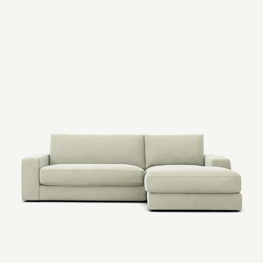 Stonewashed fluwelen hoekbank, SKANDER