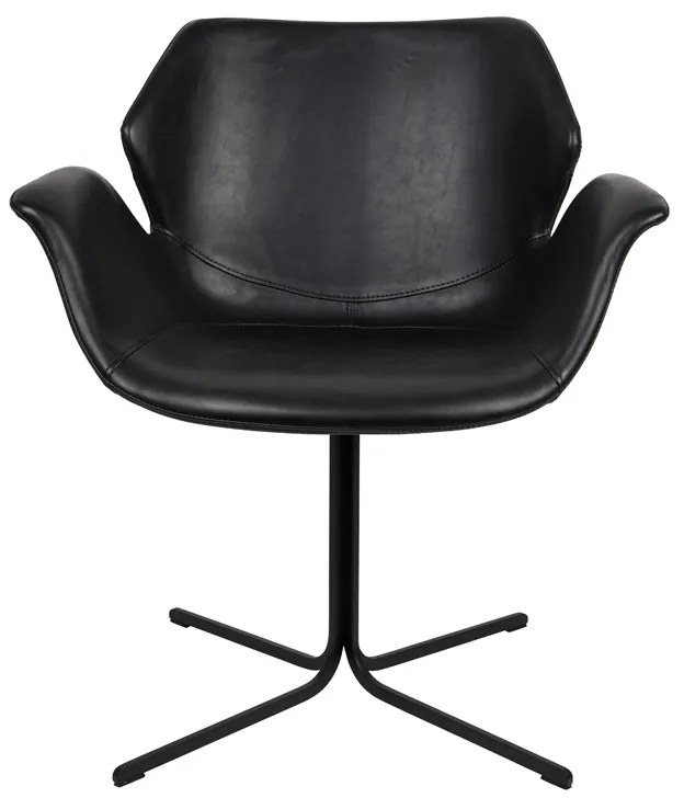Zuiver Nikki Design Stoel Zwart Kunstleer