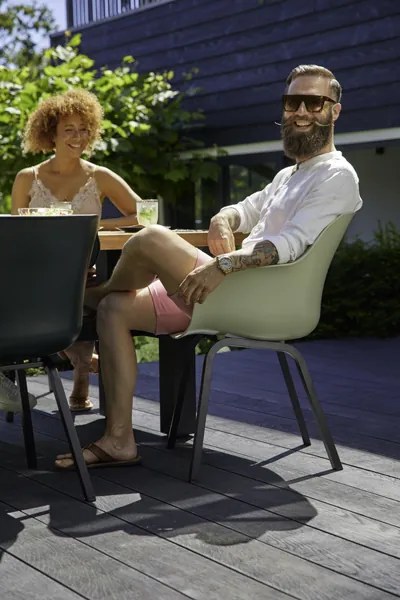 Hartman Sophie Element dining armstoel - Night Green - Alu poot OP=OP