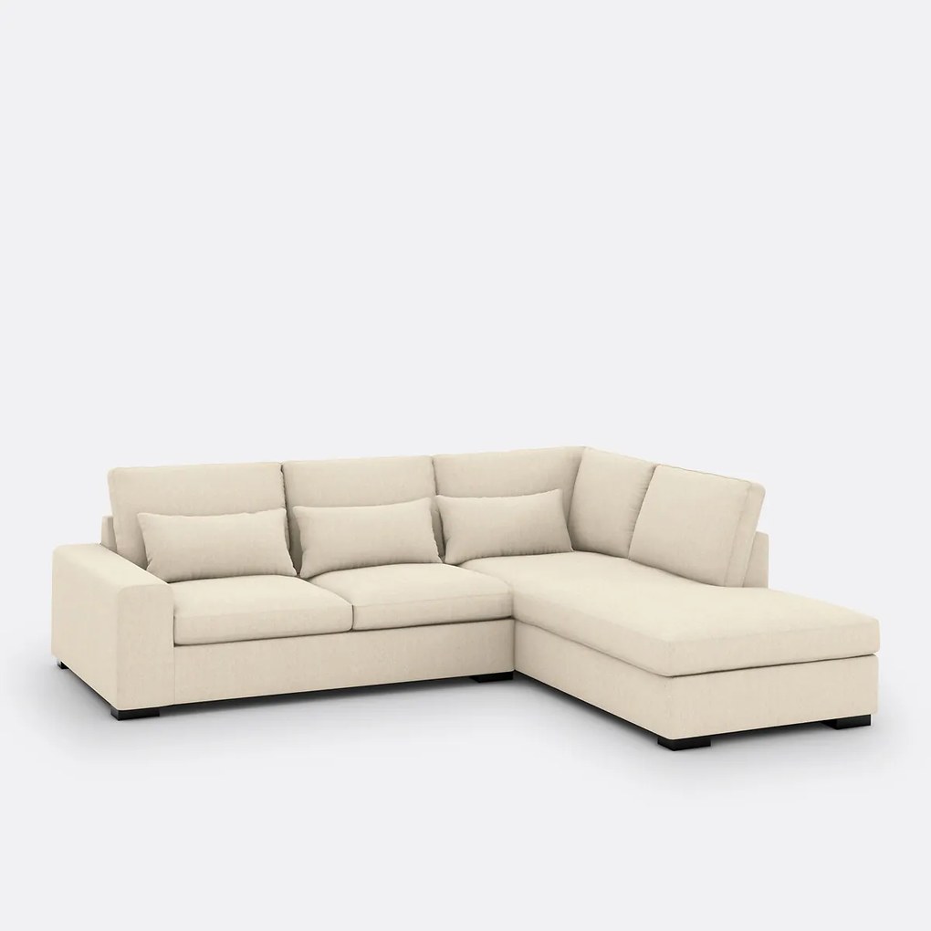 Katoen/linnen hoekbank, Comfort Bultex®, Odessa