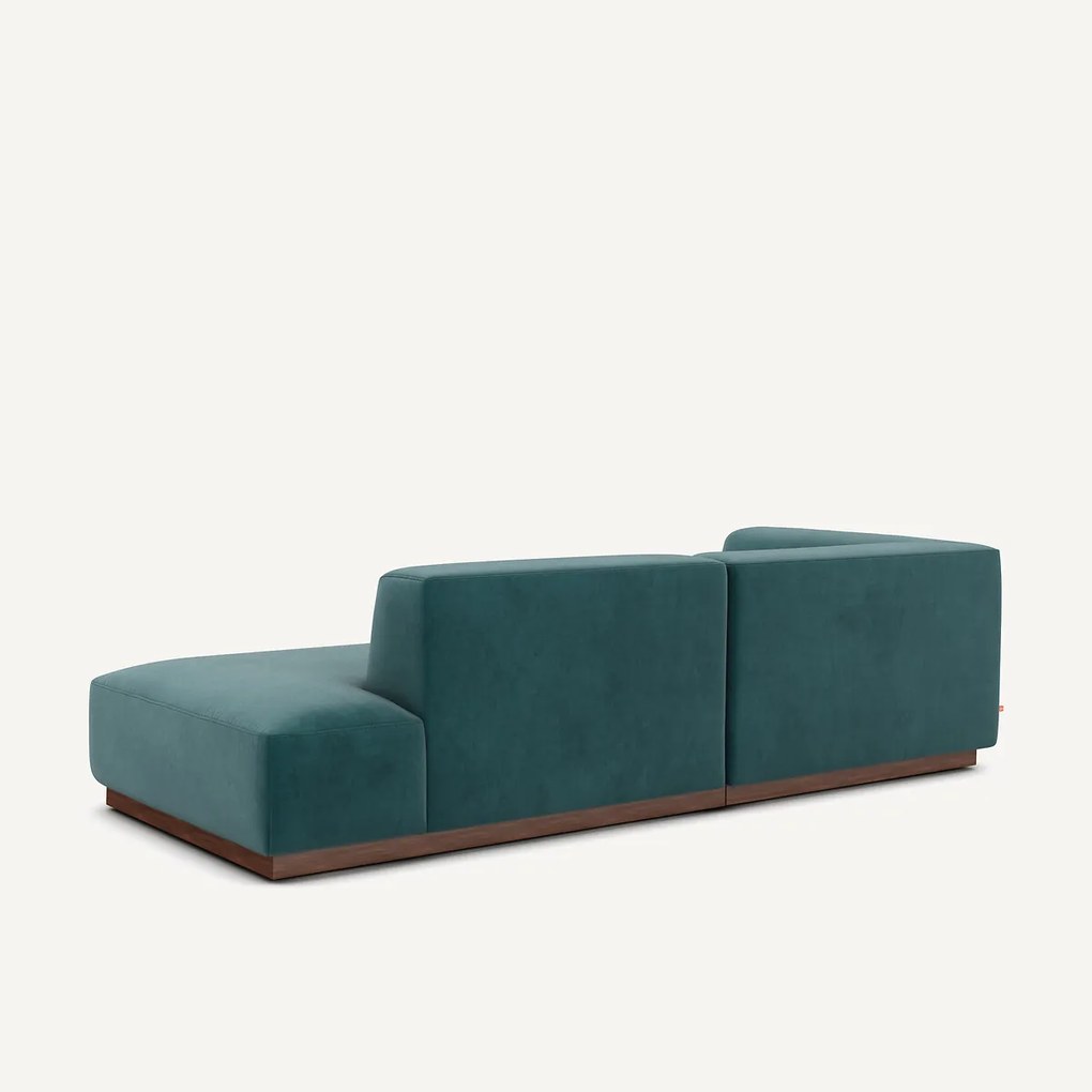 Linkse hoekbank in fluweel, Jacopo